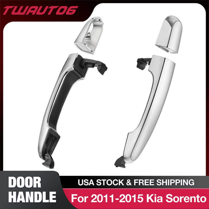 Exterior Door Handle for 2011-2015 Kia Sorento (Rear Left + Right)