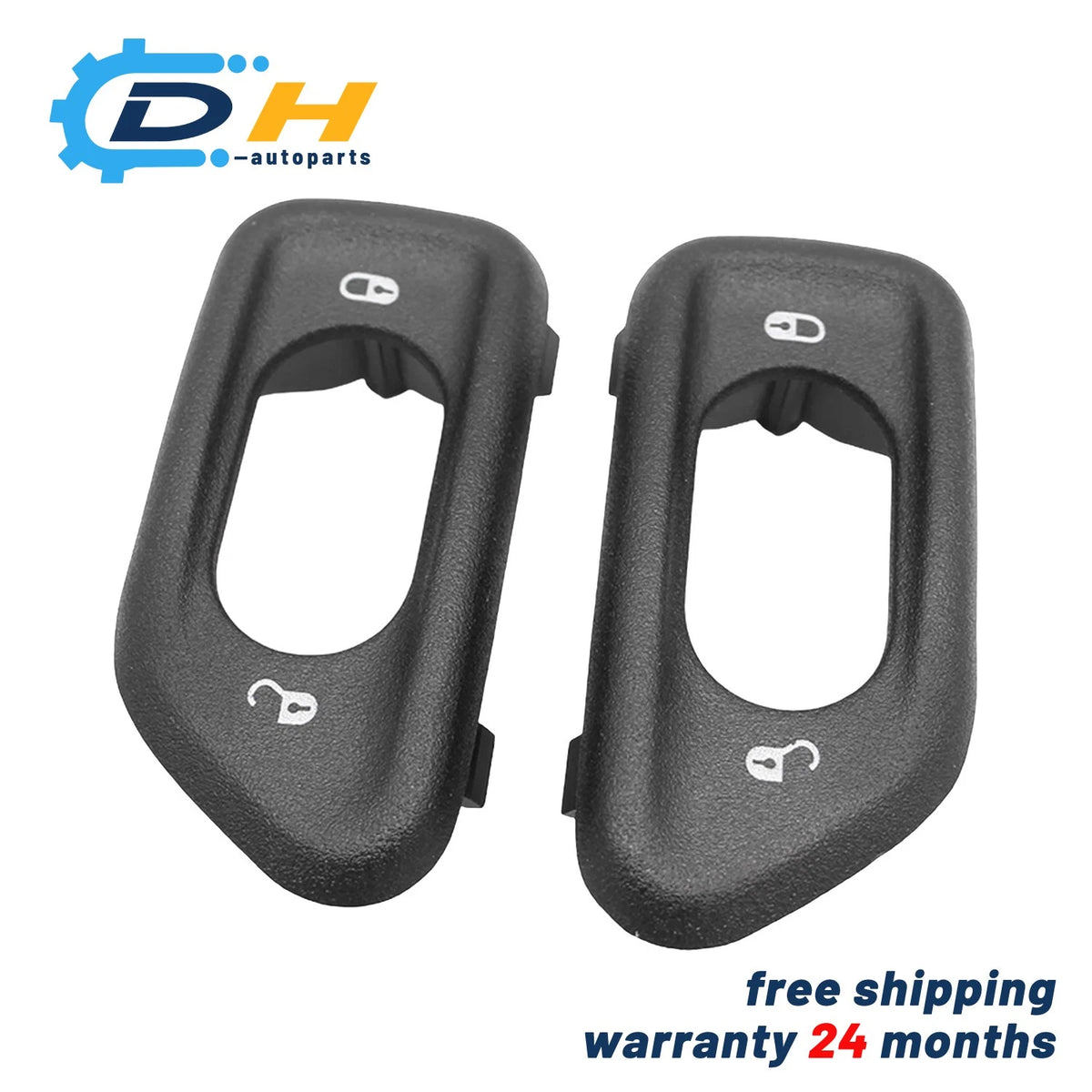 Front Door Lock Switch Bezel for Jeep Wrangler JK (2011–2017) 68185911AA, 68185910AA