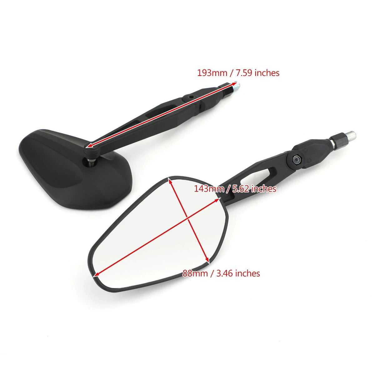 10MM Rear View Mirrors for Honda CBR 125 CBF 125 (Universal)