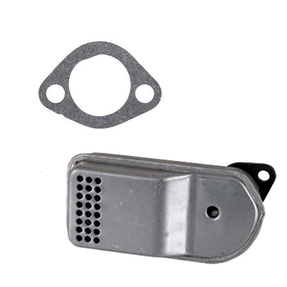 Muffler and Gasket for John Deere 732 Snow Blower (Fits Tecumseh 32401, 35865)