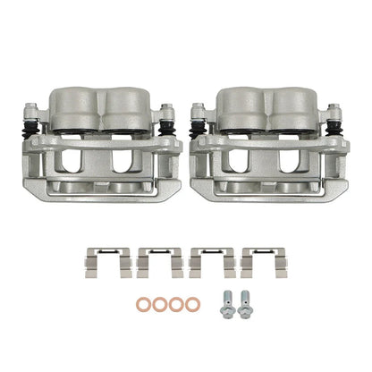 Set of 2 Front Brake Calipers with Bracket for Saturn Pontiac Chevrolet (2004–2007)