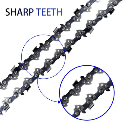 2X 10-Inch Semi-Chisel Chainsaw Chain Set for SKIL PS4561C-10 & 11