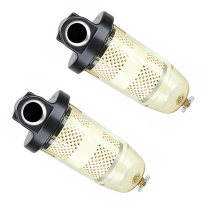 2X 496 Fuel Tank Filter with 1” NPT Top Cap Assembly for Gasoline Diesel