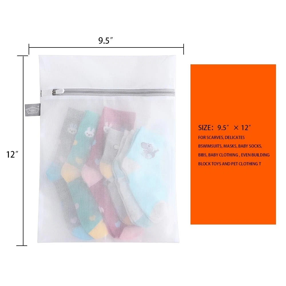 Mesh Laundry Bag for Delicates - Gentle Protection Clothes Wash (3S)