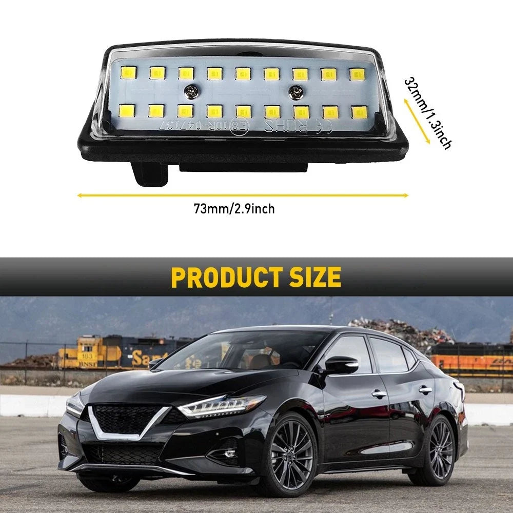 LED License Plate Lamp Light Assembly for Nissan Altima Maxima Murano Rogue (2010–2023)