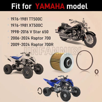 Oil Filter & O-Ring Kit for Yamaha XT500 TT500 (1976–1981) 4X7-13440-01-00