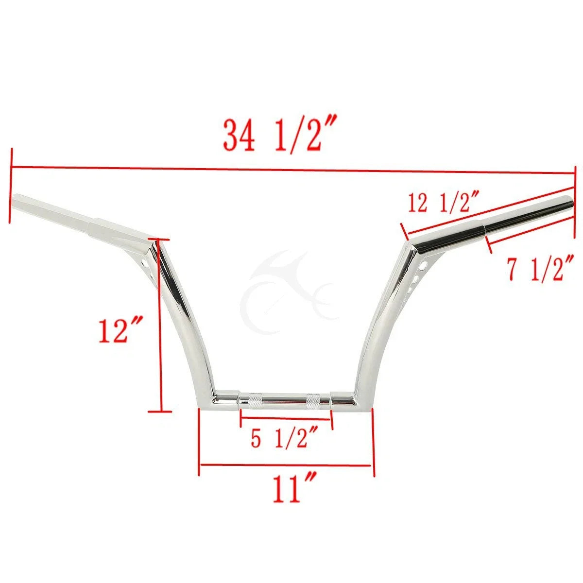 1 1/4" 12" Rise Ape Hangers Handlebar for Harley-Davidson Softail Sportster (1986–2023)