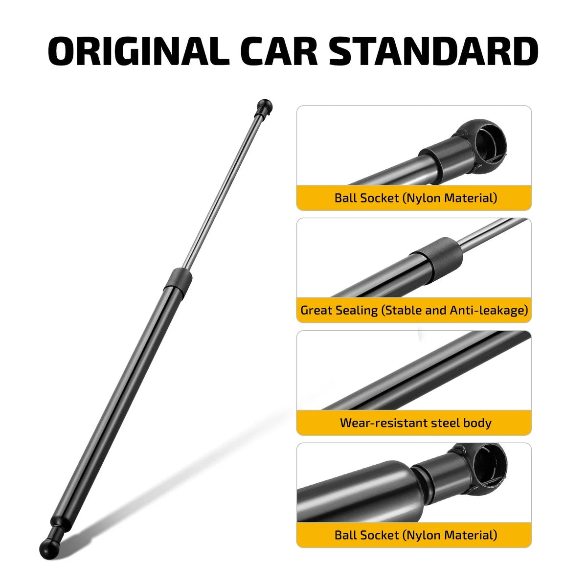 Pair of 29.5 Inch Gas Struts for Tonneau Cover and Camper Shell (030359)