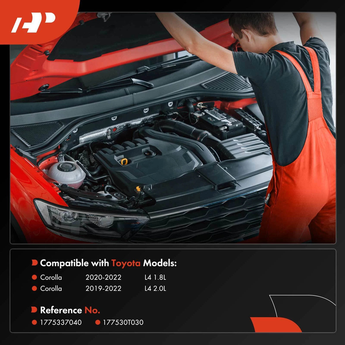 A-Premium Air Cleaner Intake Duct for Toyota Corolla (2019–2022) 1775337040, 177530T030