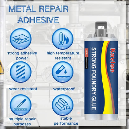 Metal Repair Glue Kit for Iron Steel Tank (High Temp Casting Weld)