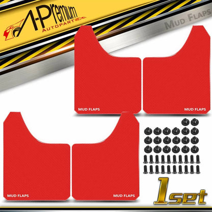 Set of 4 Mud Flaps Splash Guards for Dodge (All Models)