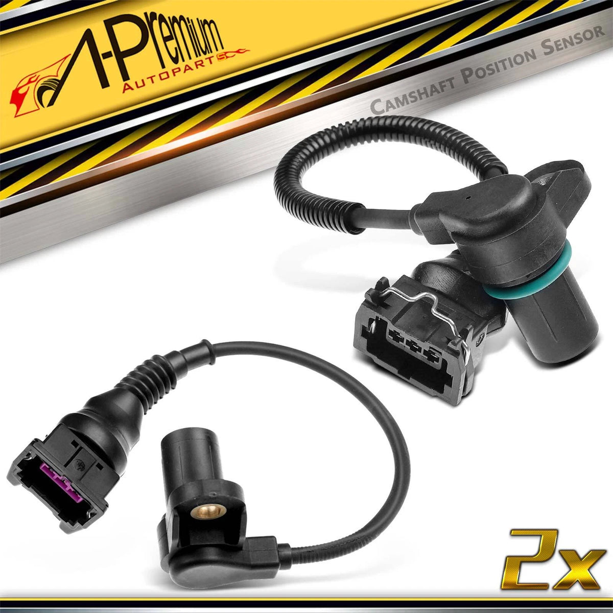2X Camshaft Position Sensor for BMW 760i 760Li (2003–2008) 12147539170, 12147519046