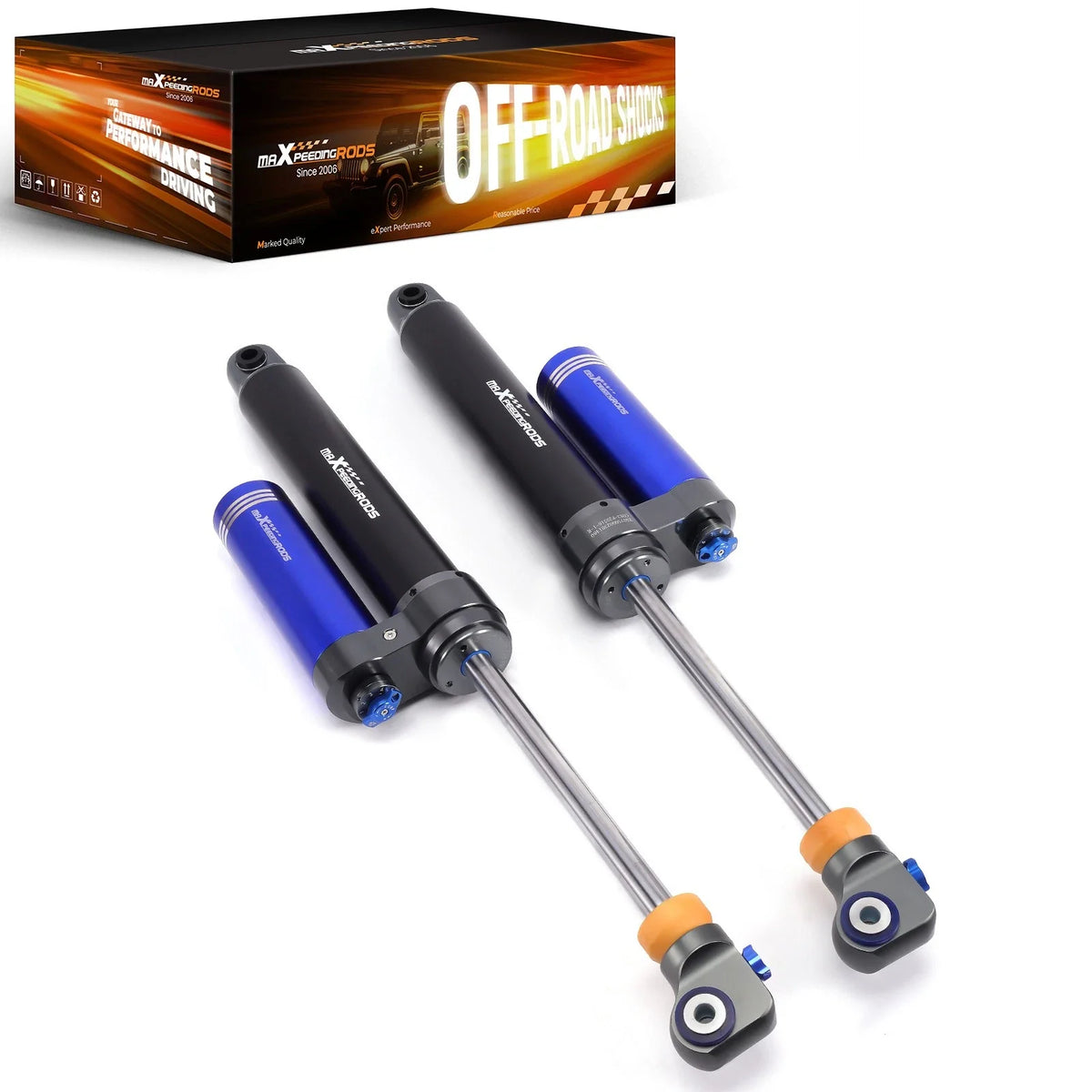 Dual Damper Remote Reservoir Rear Shocks for F-250/F-350/F-450/F-550 (2005–2016)