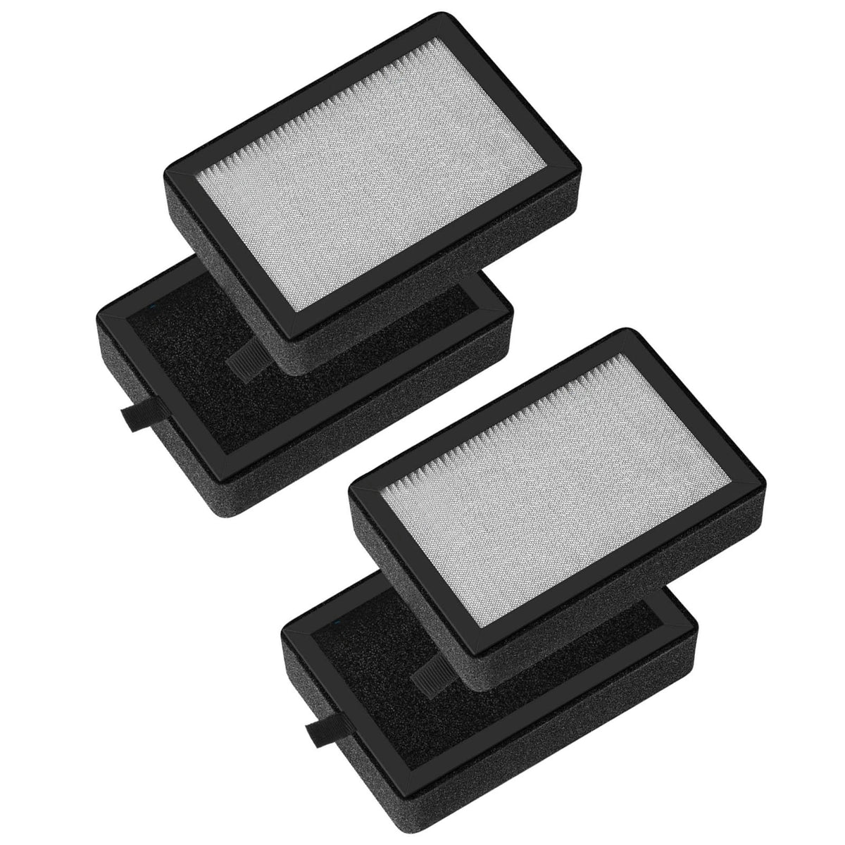 4 Pack HEPA Filter Element for Levoit Air Purifier (Pet 99.7% 0.3 Micron)