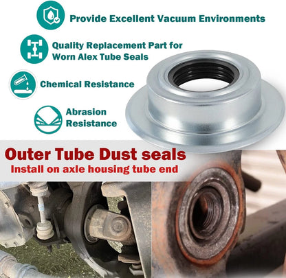 Front Outer Axle Vacuum Inner Knuckle Seal for Ford Super Duty F250 F350 (1999–2007) - 98autoR49, #2014835, 54983