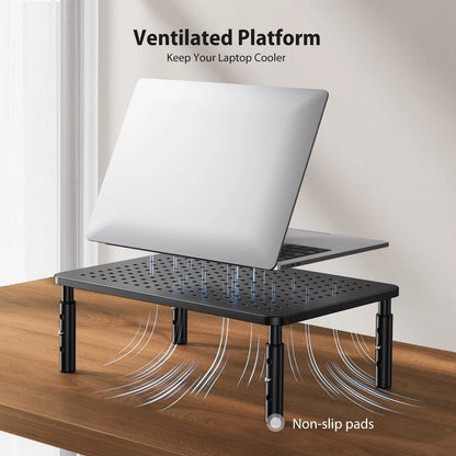 Adjustable Monitor Stand for Laptop Desk (3 Heights)