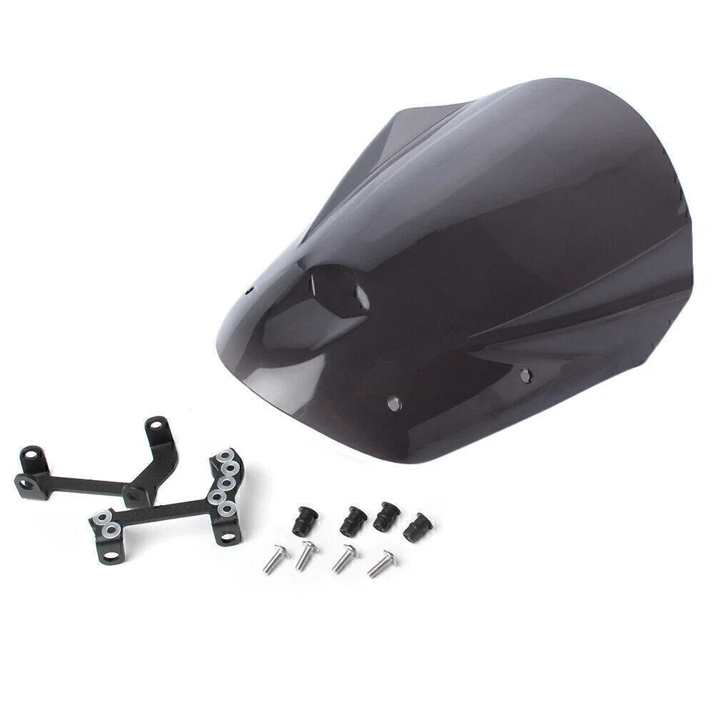 Windshield Windscreen for Yamaha MT09 FZ09 (2013–2016) w/ Bolts Bracket Black