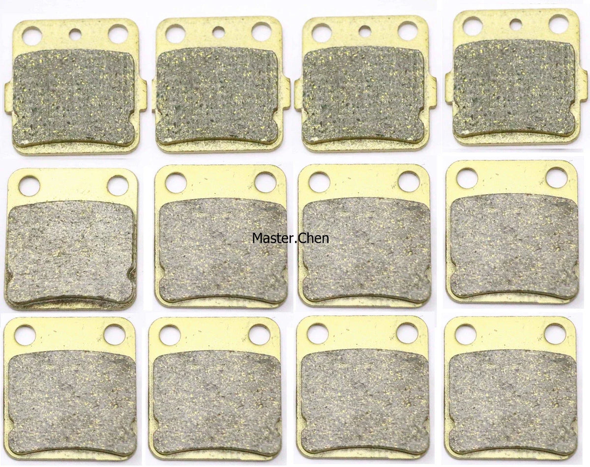 Set of 12 Front Rear Brake Pads for Yamaha YFZ 350 Banshee (2004–2006)