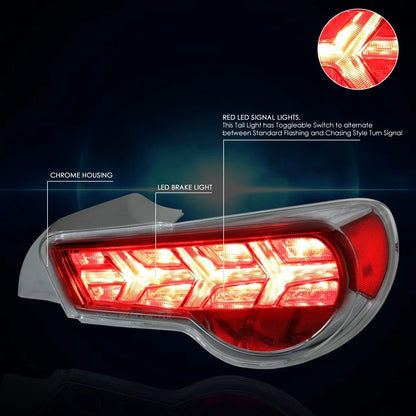 LED Chasing Arrow Tail Light Brake Lamp for Scion FRS (2013–2017)