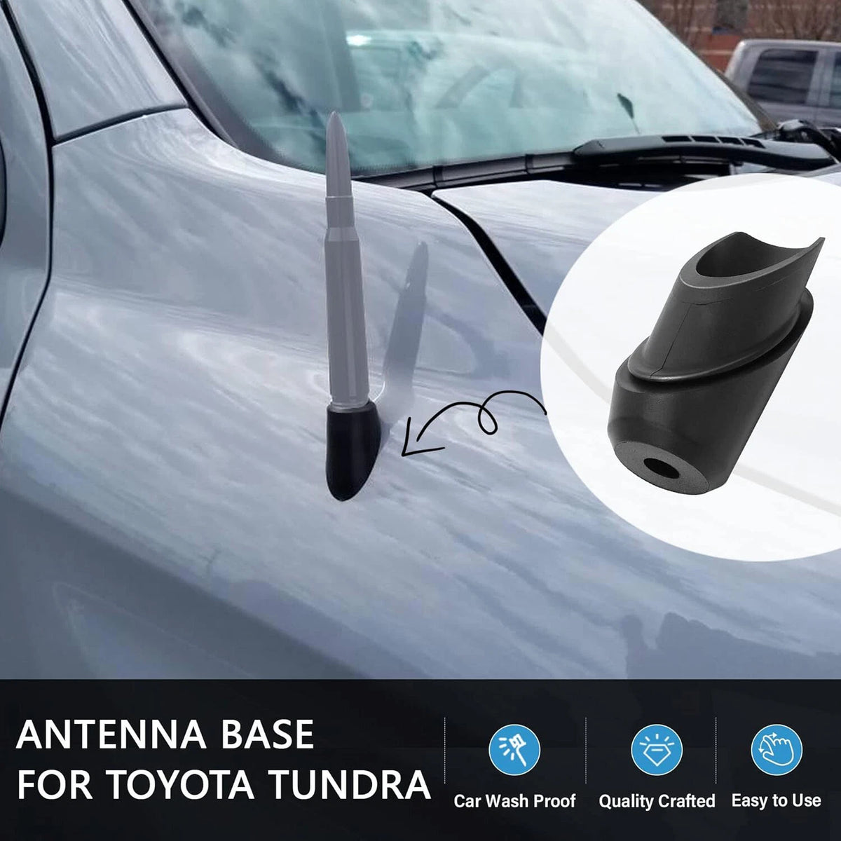 Antenna Ornament Bezel Cover Base for Toyota Sienna (2004–2010) #86392-AE010