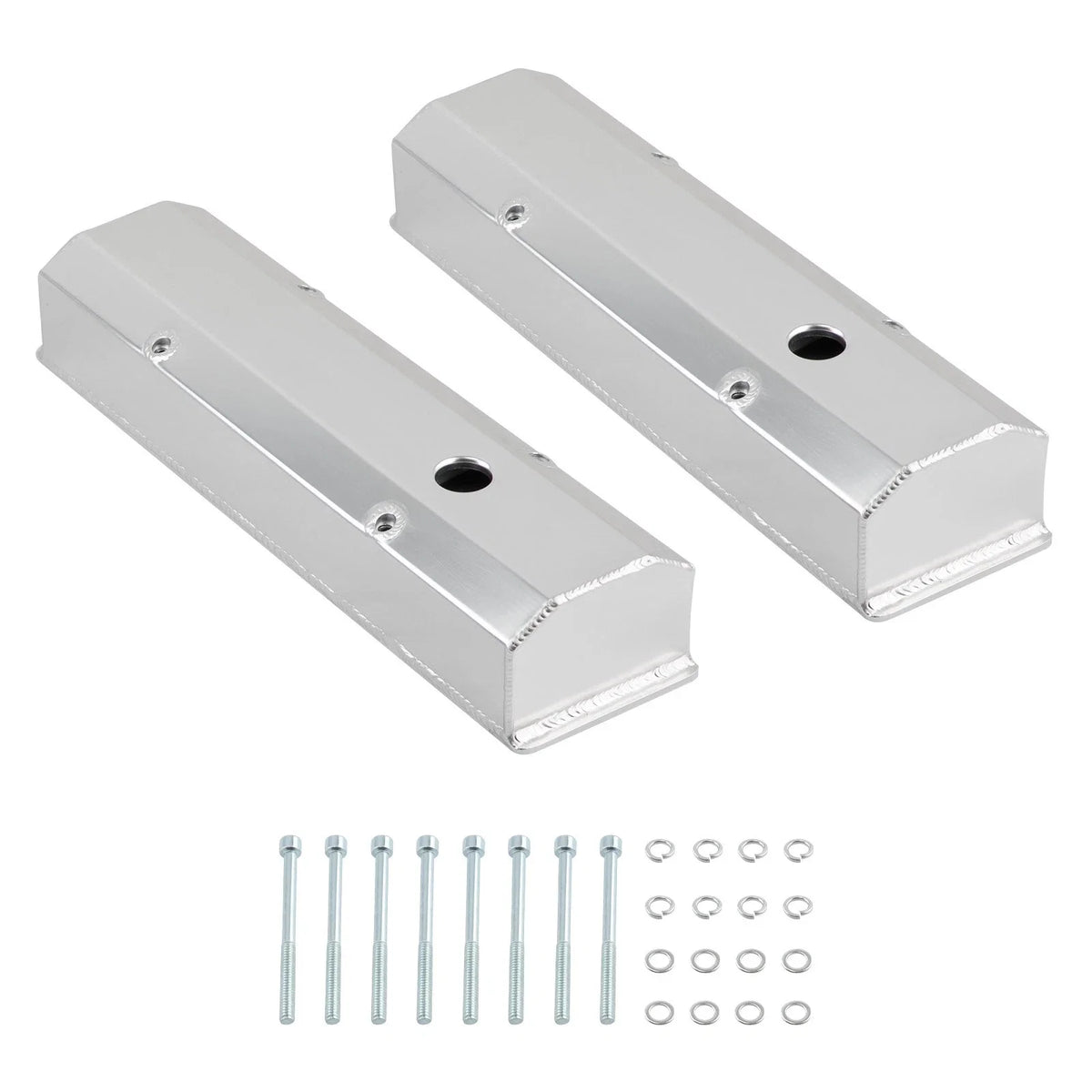 Valve Cover Kit for Chevy Small Block 283/350/302/327/305 (1958–1986) Aluminum