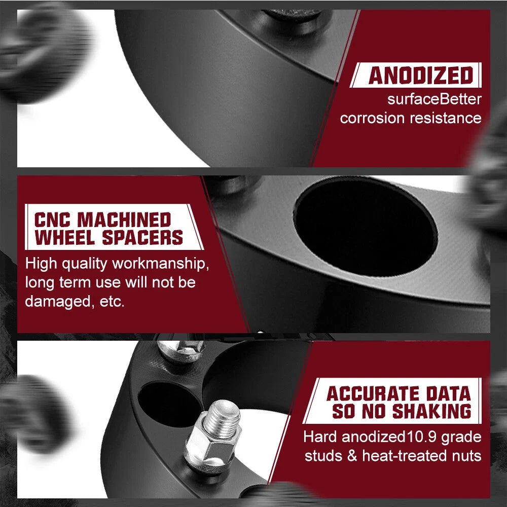 Set of 4 Wheel Spacers for Chevy Silverado Tahoe GMC Sierra Yukon (2000–2023)