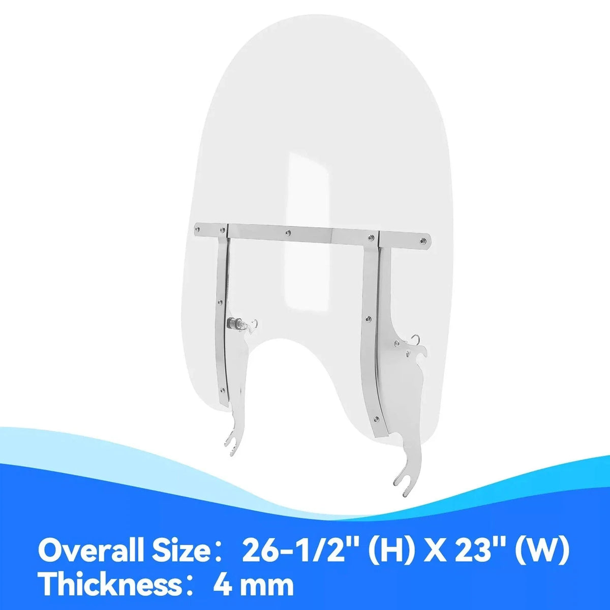 26" Acrylic Windshield for Harley Softail Deluxe Fat Boy (2000–2017)