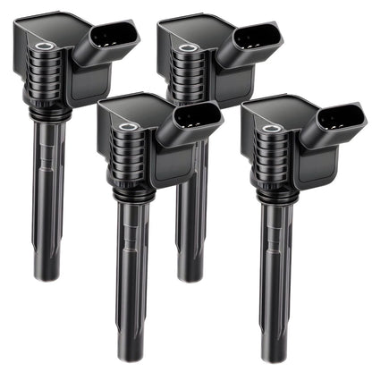 Set of 4 Ignition Coil Packs for Audi A3 A4 A6 A8 Q3 Q5 Q7 VW Golf Jetta Passat
