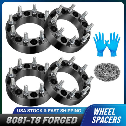 2" 8x6.5 Wheel Spacers for Ford F-250 F-350 (1988–1998) 9/16" Studs 8-Lug