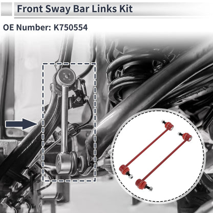 Front Stabilizer Bar Links for Mazda 3 (2010–2013) No.K750554, Set of 2