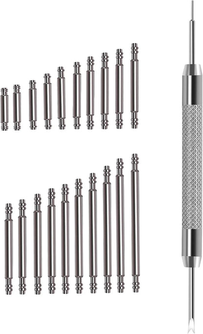 460 Pcs Stainless Steel Watch Band Spring Bars 6-25mm Diameter