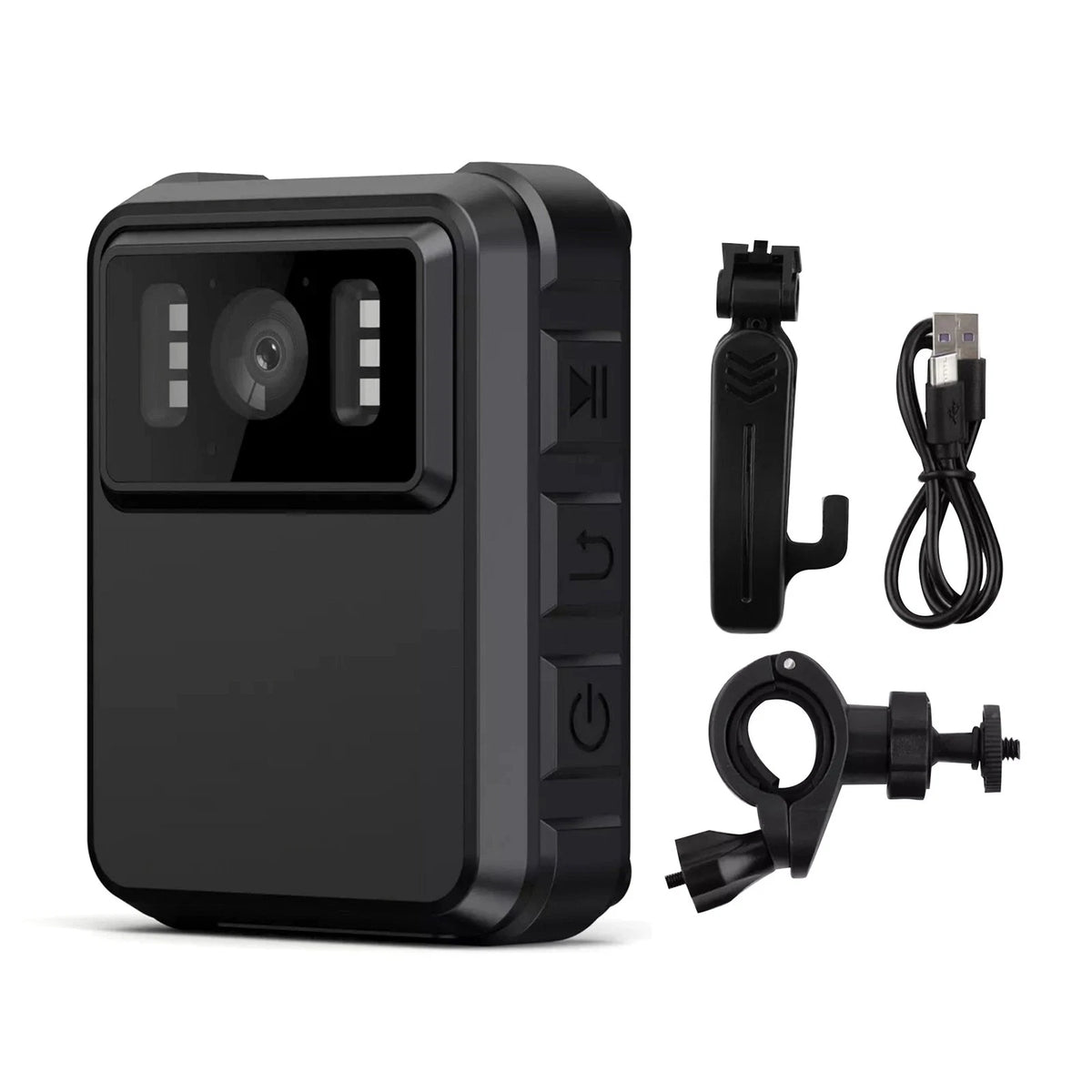 2X IP65 Waterproof HD 2K Mini Clip Camera with IR Night Vision
