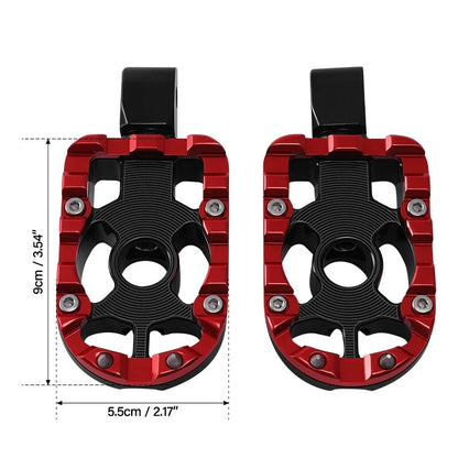 Passenger Foot Pegs for Harley Softail Street Bob (2018–2023) Black Red
