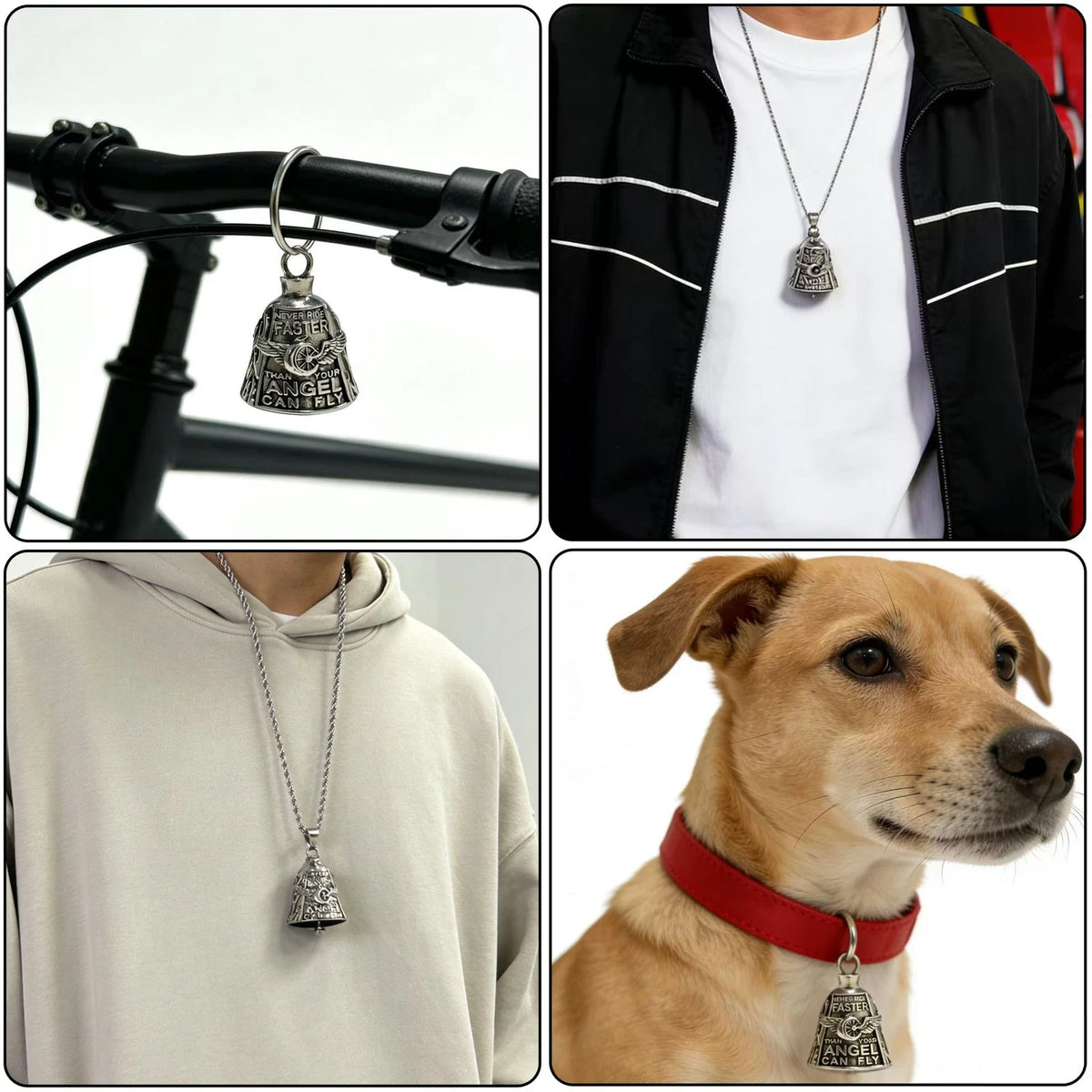 Motorcycle Ride Bell for Bikers Guardian Angel