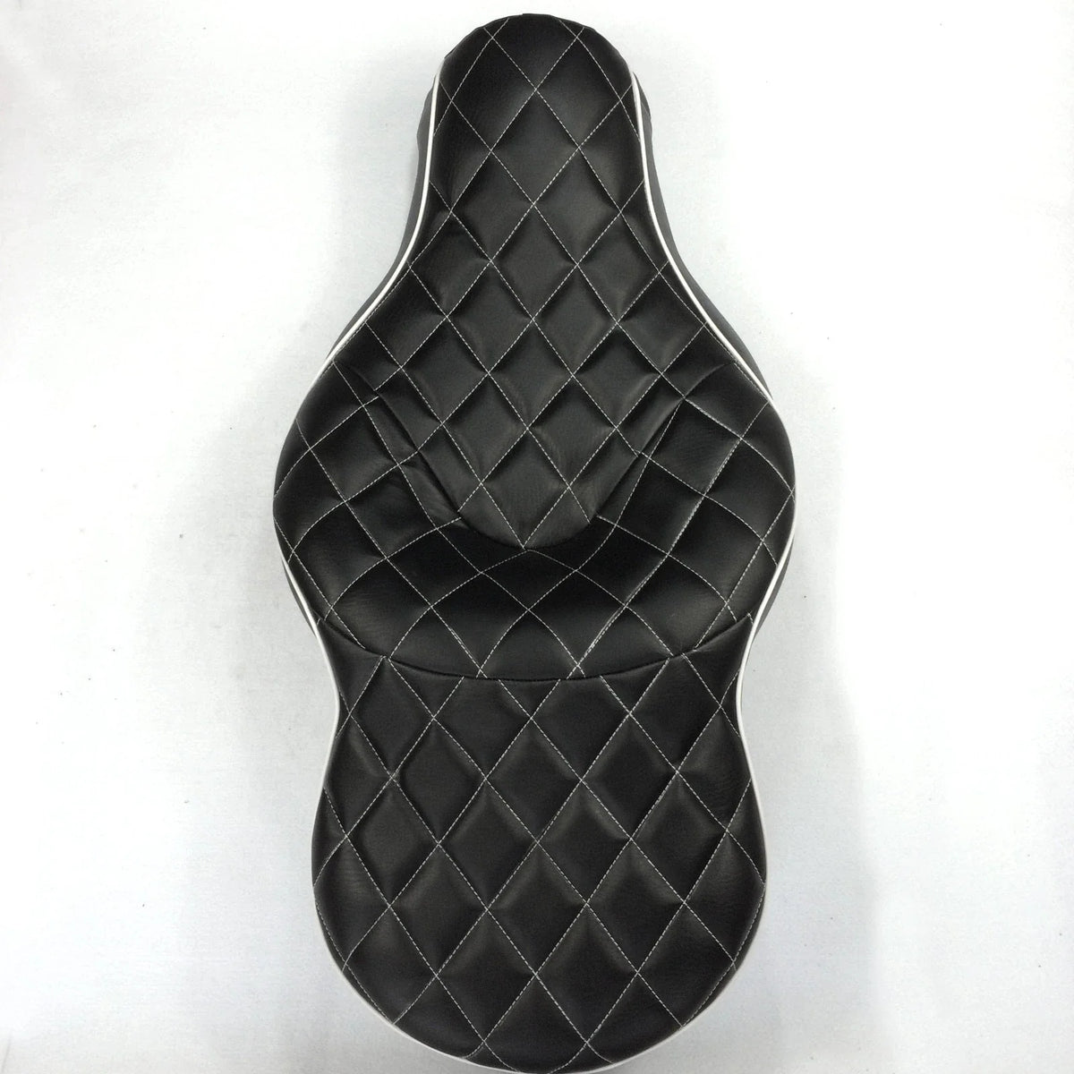 2-up Diamond Stitch Leather Seat for Harley XL883N XL883L XL883X (2005–2013)