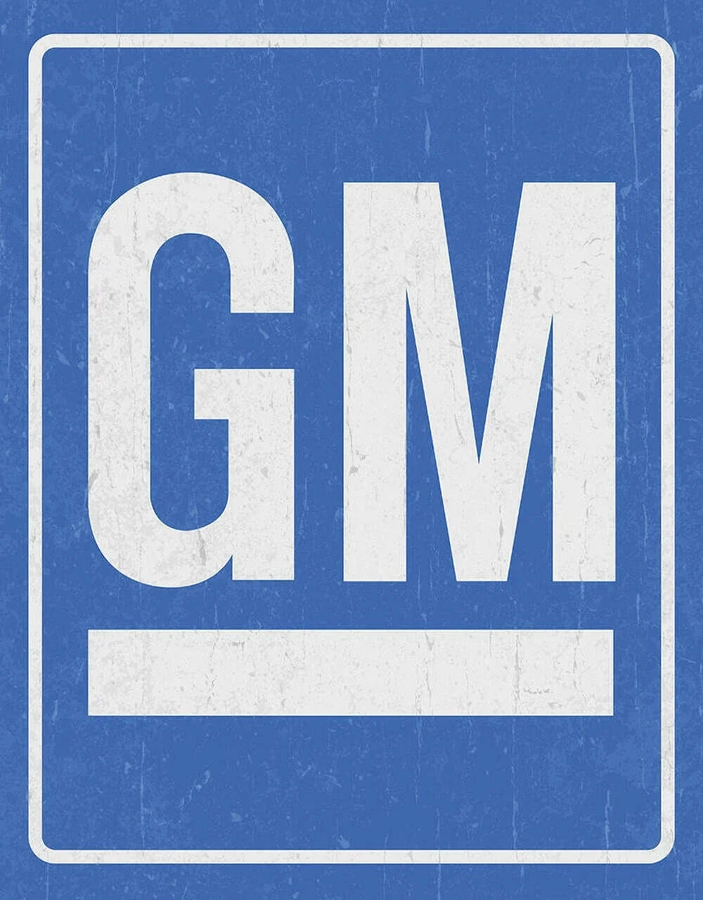 12.5" x 16" Metal Sign for GM General Motors