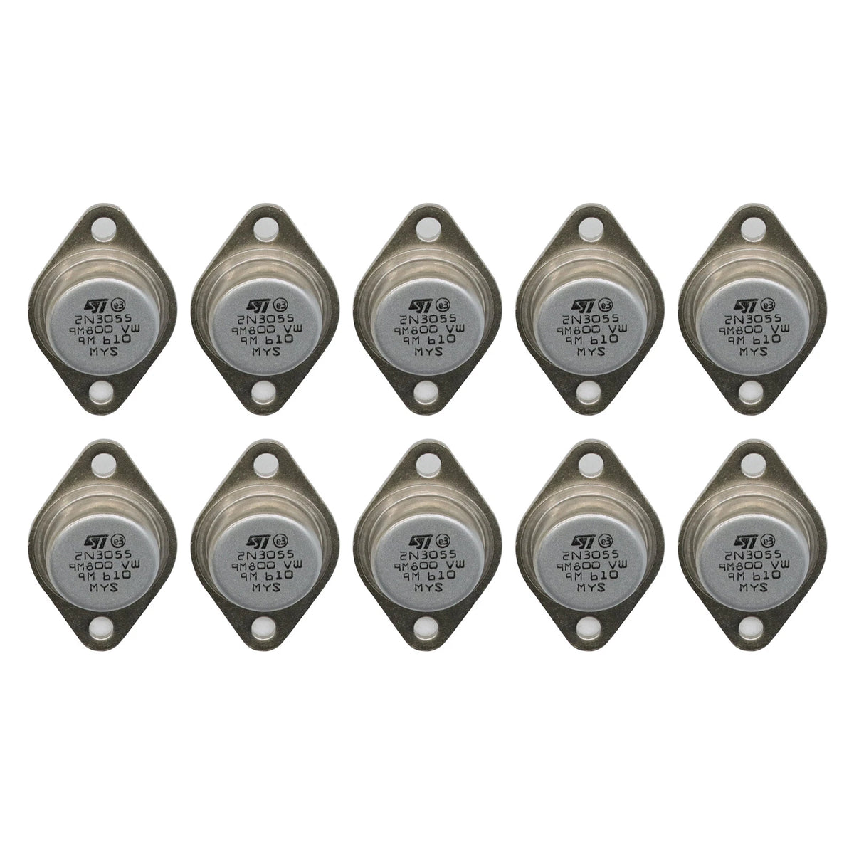10X 2N3055 TO-3 NPN Transistor for Audio Power Amplifier