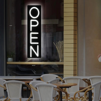Ultra Bright LED Open Sign for Business 12V/2A Vertical 22 Inch