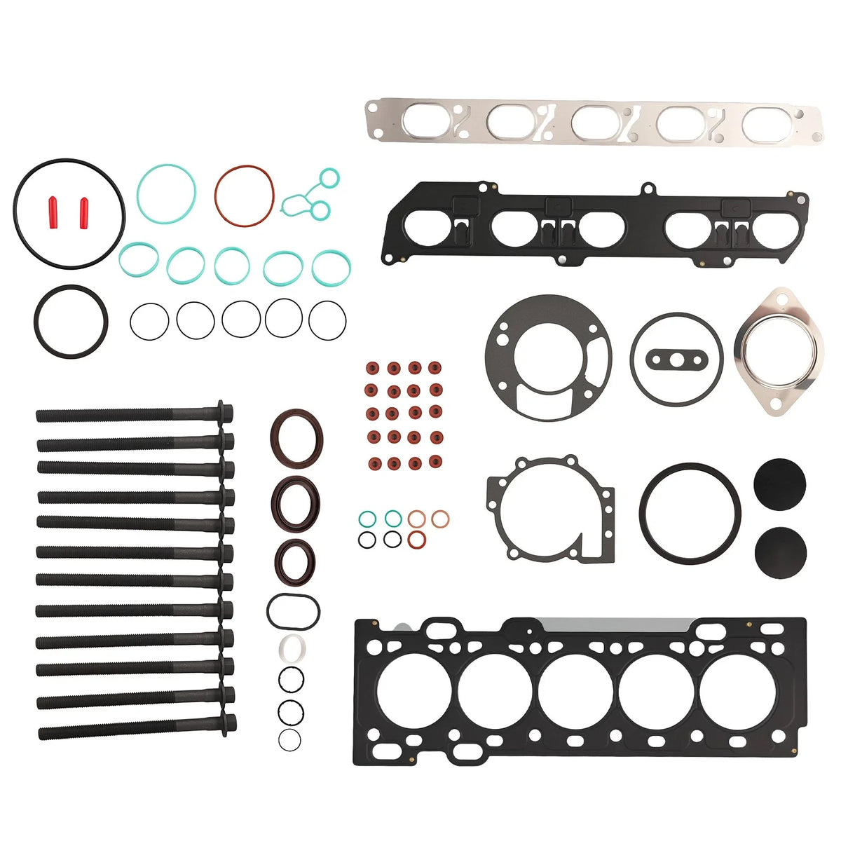 Engine Cylinder Head Gasket Set w/ Bolts for Volvo S60 V60 XC60 (2015–2015)