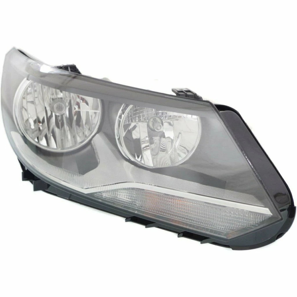 Headlight Assembly for Volkswagen Tiguan (2012–2017) - Passenger Side, Halogen, LLX-VW2503152-CL360A70, VW2503152