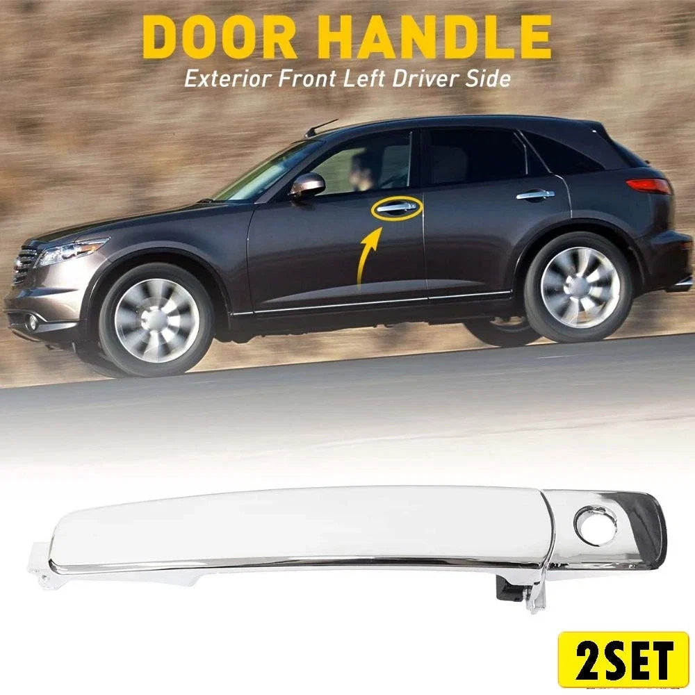 Set of 2 Front Left Door Handles for Nissan R (2010–2013) 80645-CA000