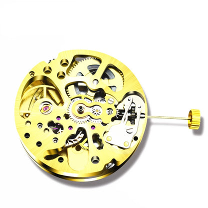 17 Jewels Skeleton Automatic Watch Movement for 2004 (2 Time Zones)
