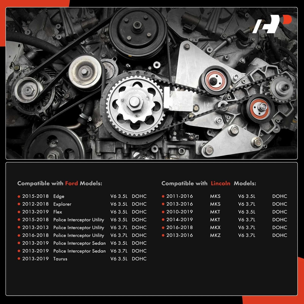 Engine Serpentine Belt Drive Kit for Compatible Vehicles