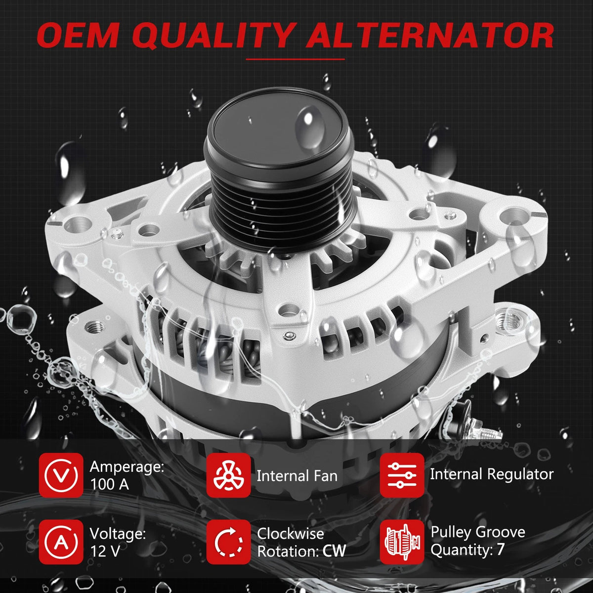 Alternator 11136R for Toyota Camry Highlander RAV4 Lexus RX350 (2000–2023)