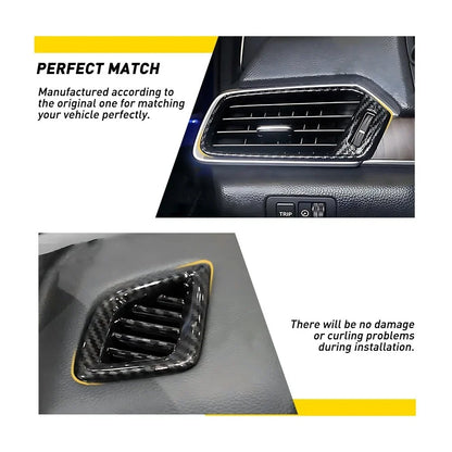 4X Carbon Fiber Air Vent Outlet Covers for Honda Accord (2018–2022)