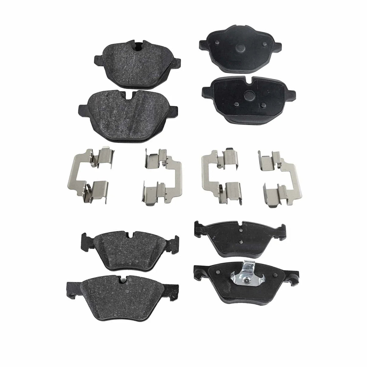 Set of 4 NAO Brake Pads for BMW 528i, 528i xDrive (2011–2016)
