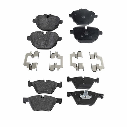 Set of 4 NAO Brake Pads for BMW 528i, 528i xDrive (2011–2016)