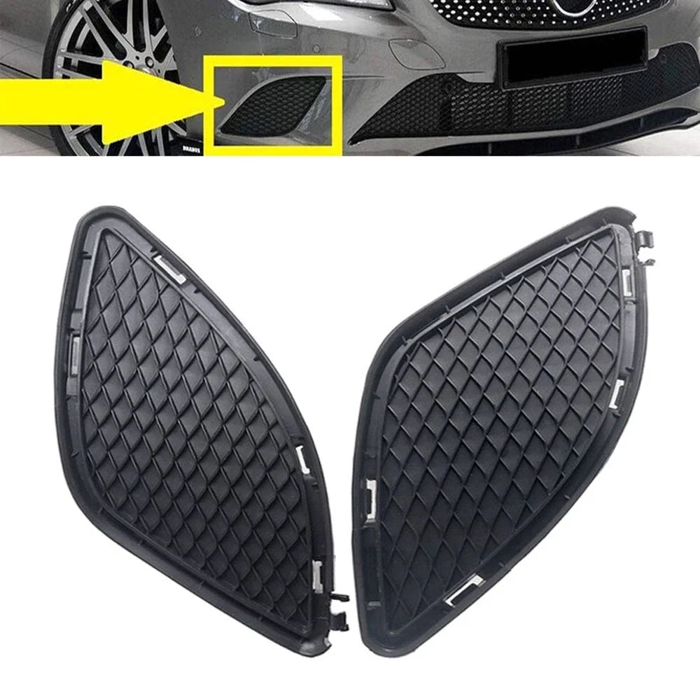 Pair Front Bumper Fog Light Cover Grille for Mercedes-Benz CLA Class (2014–2019)