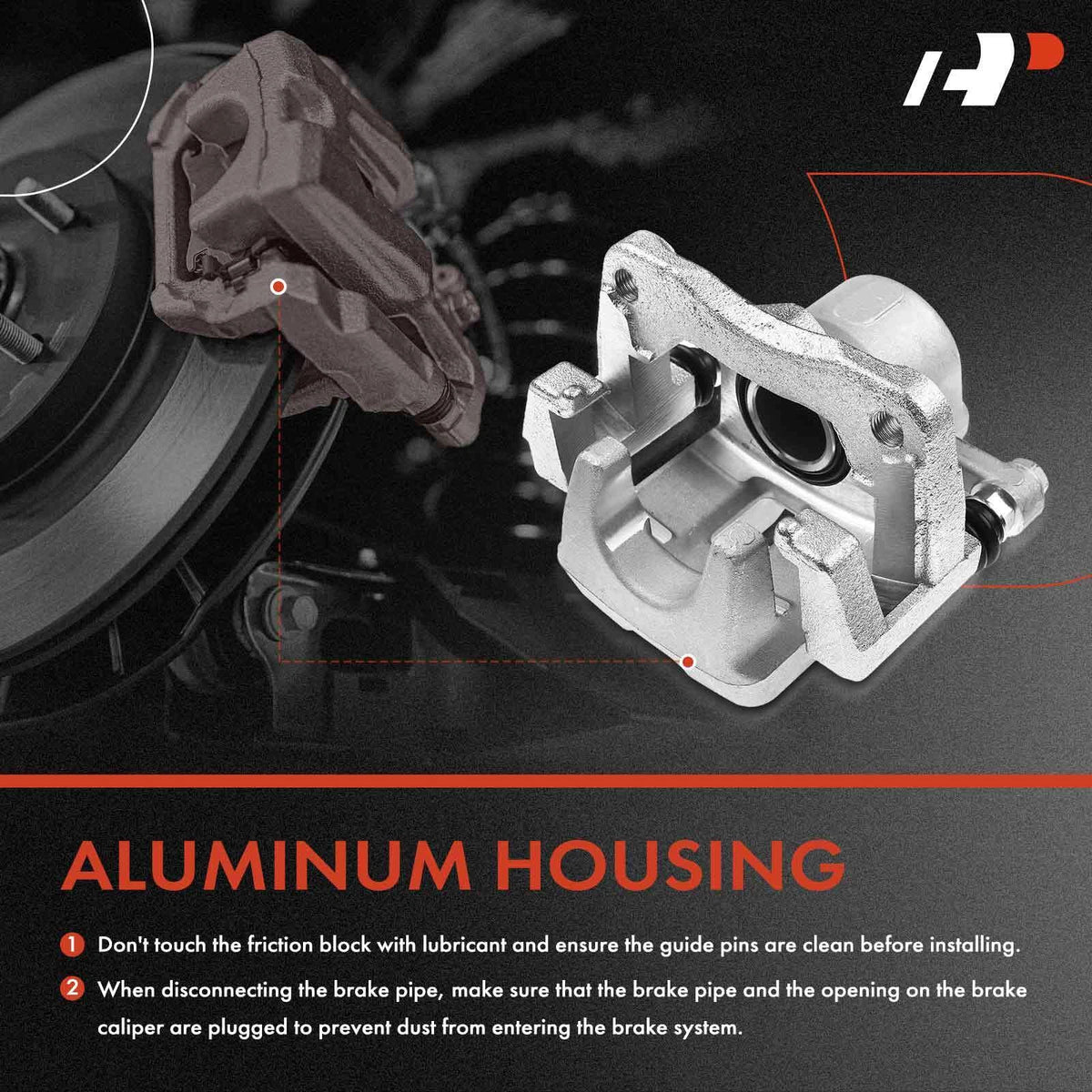 A-Premium 2X Rear Brake Calipers & Pads for Toyota RAV4 (2006–2012) 344214, 344215, 19-B3193, 19-B3192, P-1212, CFC1212