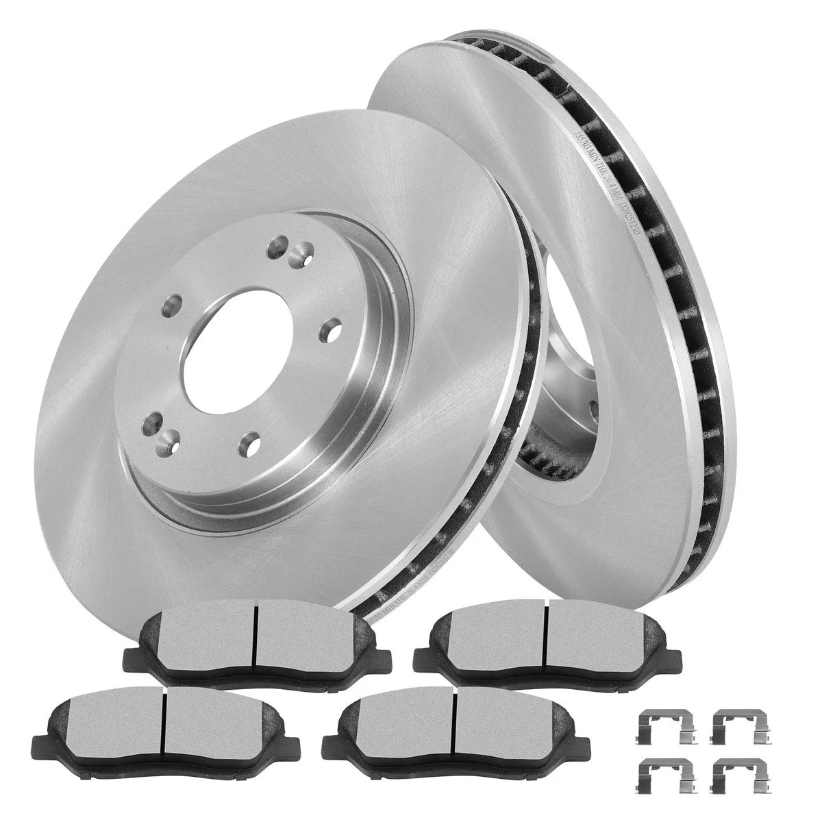Front Brake Rotors & Ceramic Pads for Hyundai Santa Fe (2007–2009)